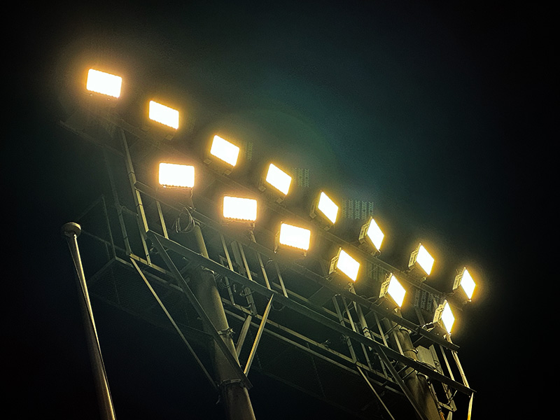 運動施設でのLED照明工事