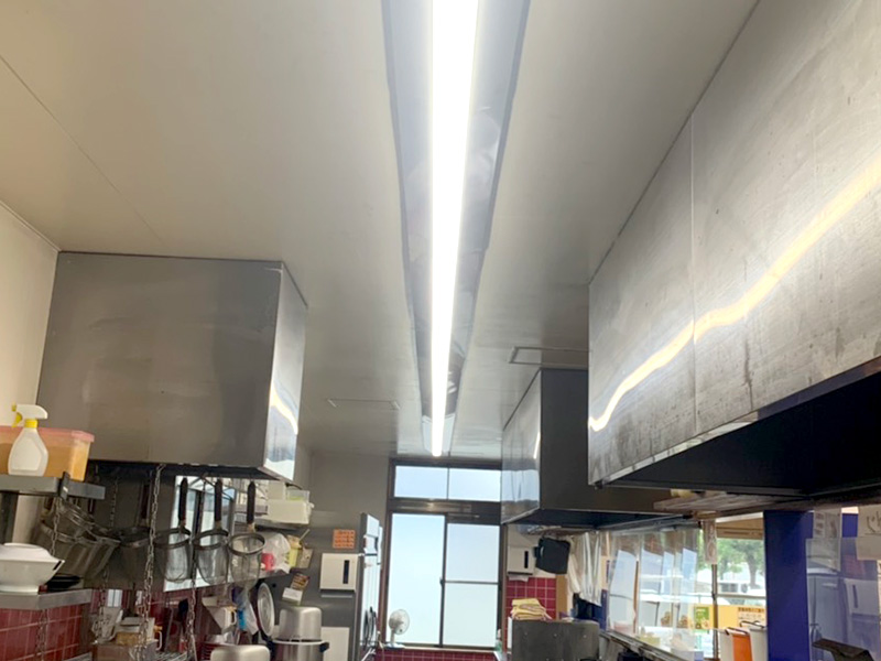 飲食店でのLED照明工事
